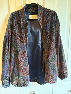 Circolo 1901 Multicolor Paisley Bomber Jacket